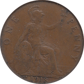 1918 KN PENNY ( GF ) A - Penny - Cambridgeshire Coins