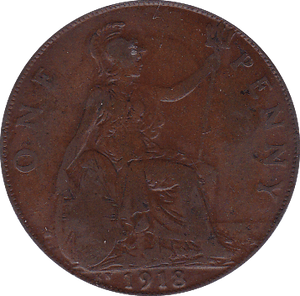 1918 KN PENNY ( GF ) B - Penny - Cambridgeshire Coins