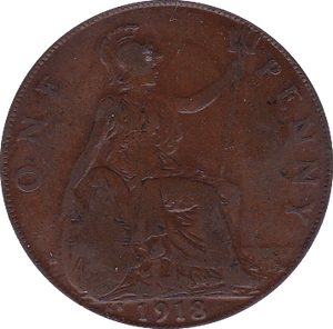 1918 KN PENNY ( GF ) B - Penny - Cambridgeshire Coins