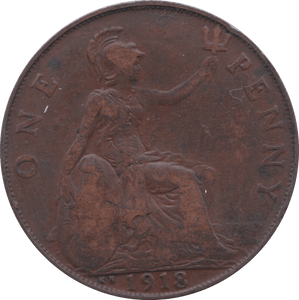 1918 KN PENNY ( GF ) C - Penny - Cambridgeshire Coins