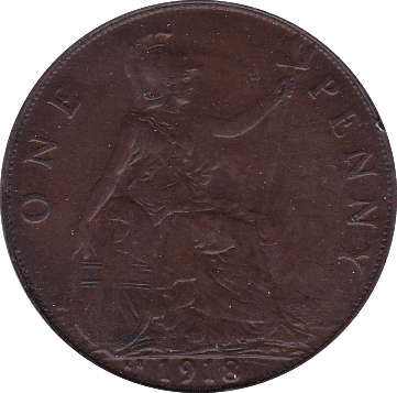 1918 KN PENNY ( GVF ) - Penny - Cambridgeshire Coins