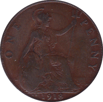 1918 KN PENNY ( VF ) - Penny - Cambridgeshire Coins