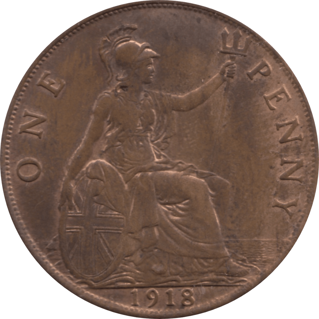 1918 PENNY 1 ( AUNC ) 25 - Penny - Cambridgeshire Coins