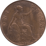 1918 PENNY 1 ( AUNC ) 25 - Penny - Cambridgeshire Coins
