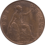1918 PENNY 1 ( AUNC ) 25 - Penny - Cambridgeshire Coins