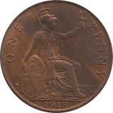 1918 PENNY 2 ( AUNC ) 50 - Penny - Cambridgeshire Coins