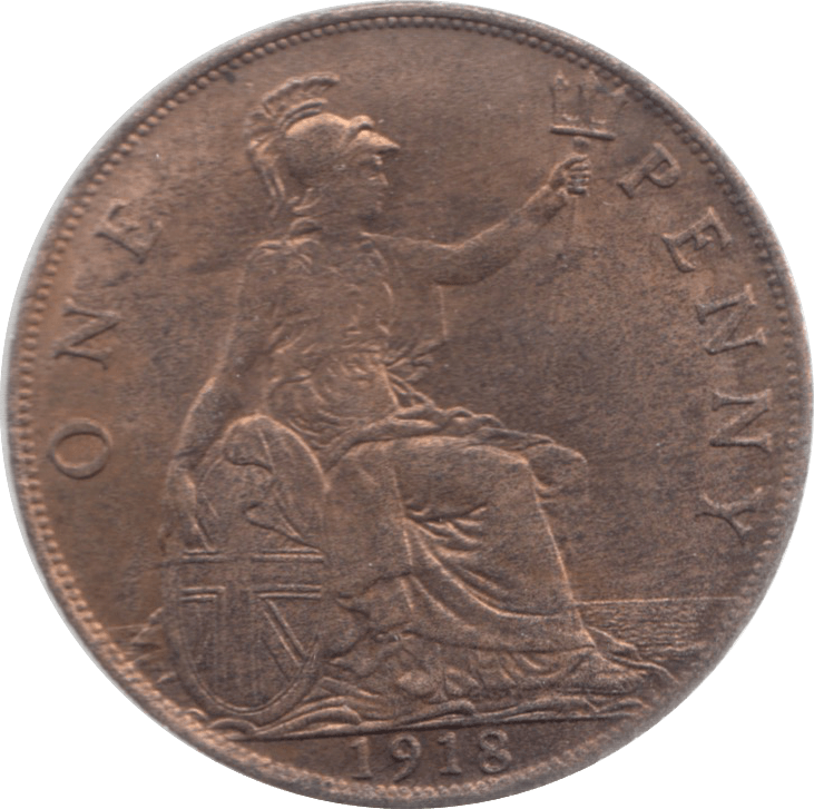 1918 PENNY ( EF ) 23 - Penny - Cambridgeshire Coins