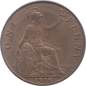 1918 PENNY ( EF ) 7 - Penny - Cambridgeshire Coins