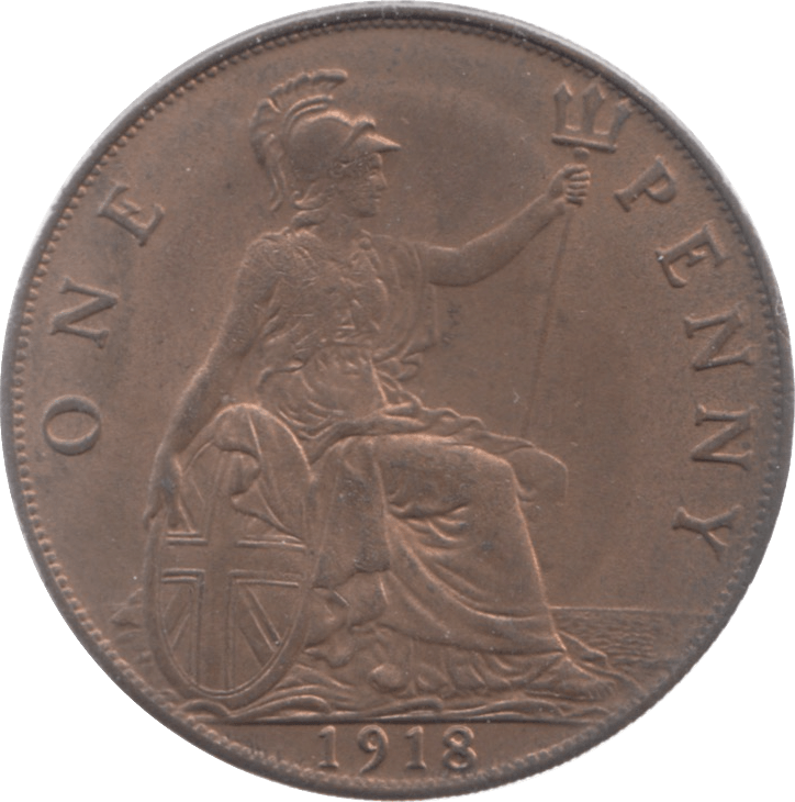 1918 PENNY ( EF ) 7 - Penny - Cambridgeshire Coins