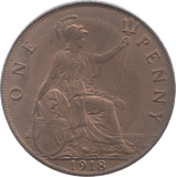 1918 PENNY ( EF ) 7 - Penny - Cambridgeshire Coins