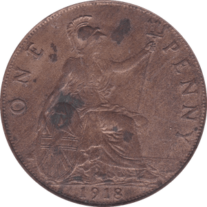 1918 PENNY ( EF ) - Penny - Cambridgeshire Coins