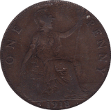 1918 PENNY ( F ) H - Penny - Cambridgeshire Coins
