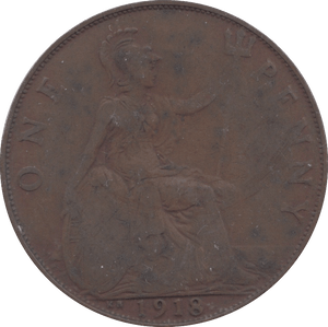 1918 PENNY ( F ) KN 2 - Penny - Cambridgeshire Coins