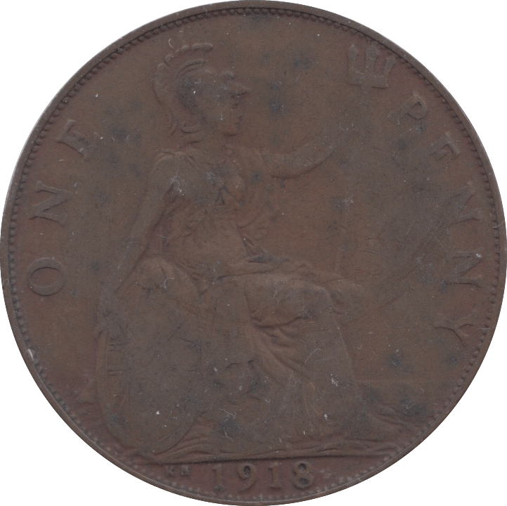 1918 PENNY ( F ) KN 2 - Penny - Cambridgeshire Coins