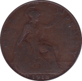 1918 PENNY ( F ) KN - Penny - Cambridgeshire Coins