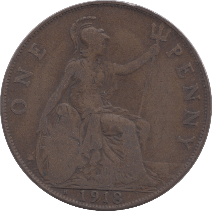 1918 PENNY ( FINE ) H - Penny - Cambridgeshire Coins