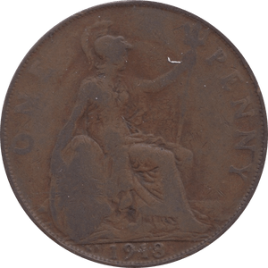 1918 PENNY ( FINE ) KN I - Penny - Cambridgeshire Coins