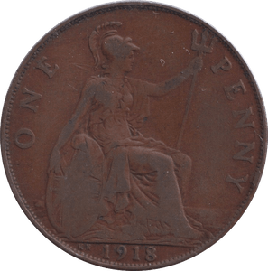 1918 PENNY ( FINE ) - PENNY - Cambridgeshire Coins