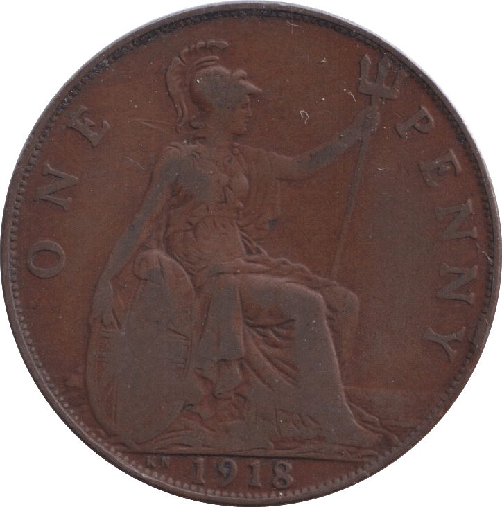 1918 PENNY ( FINE ) - PENNY - Cambridgeshire Coins