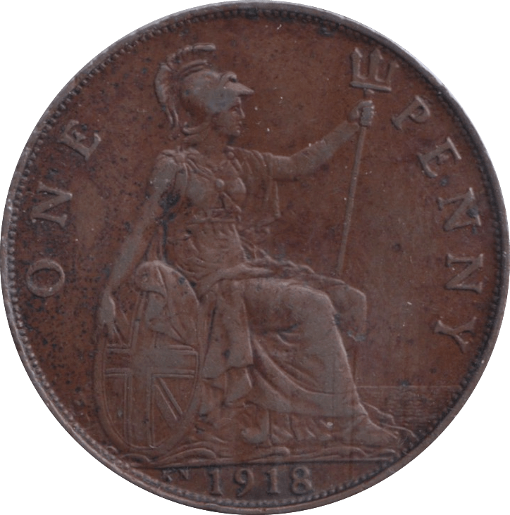 1918 PENNY ( GVF ) - Penny - Cambridgeshire Coins