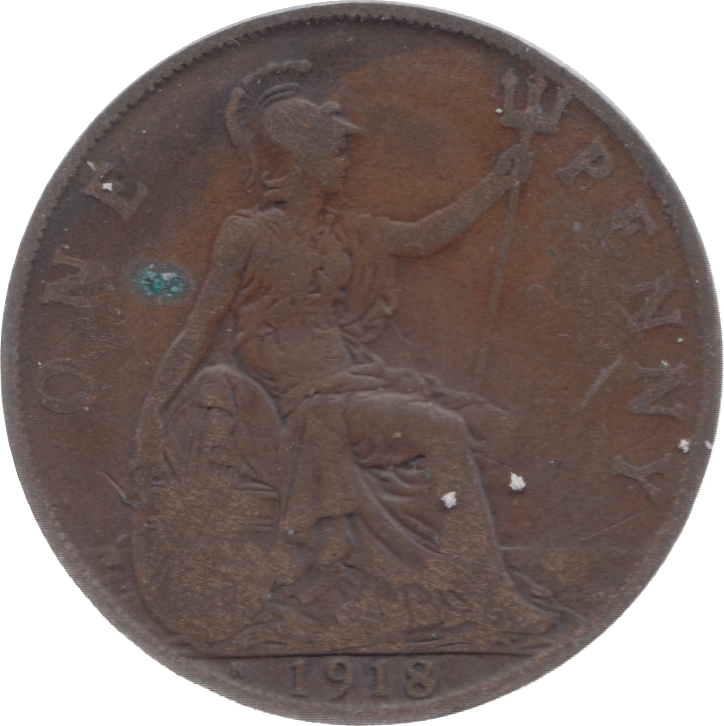 1918 PENNY H ( VF ) - Penny - Cambridgeshire Coins