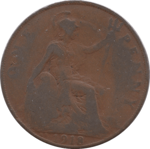 1918 PENNY KN ( FINE ) 4 - Penny - Cambridgeshire Coins