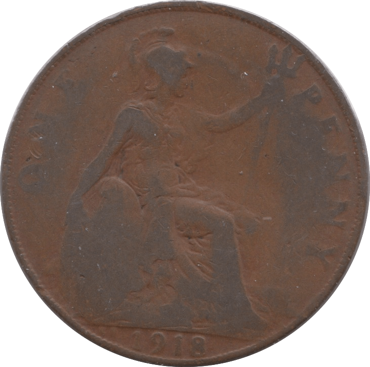 1918 PENNY KN ( FINE ) 4 - Penny - Cambridgeshire Coins
