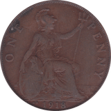 1918 PENNY KN ( GF ) B - Penny - Cambridgeshire Coins