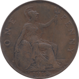 1918 PENNY KN ( VF ) 2 - Penny - Cambridgeshire Coins