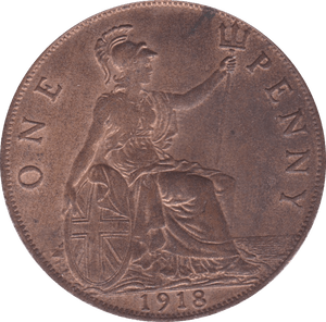 1918 PENNY ( UNC ) - Penny - Cambridgeshire Coins