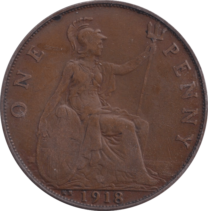 1918 PENNY ( VF ) KN - Penny - Cambridgeshire Coins