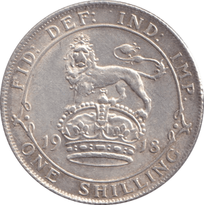 1918 SHILLING ( EF ) - Shilling - Cambridgeshire Coins