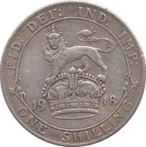 1918 SHILLING ( F ) - Shilling - Cambridgeshire Coins
