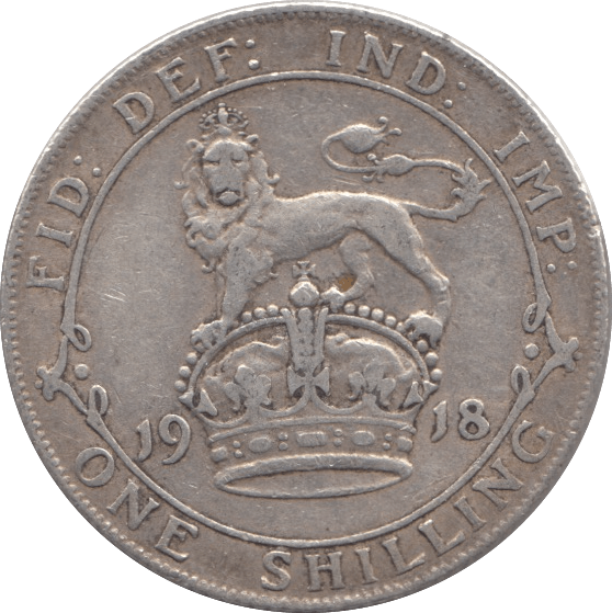 1918 SHILLING ( F ) - Shilling - Cambridgeshire Coins
