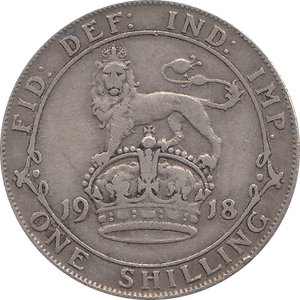 1918 SHILLING ( FINE ) 4 - Shilling - Cambridgeshire Coins