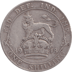 1918 SHILLING ( FINE ) - Shilling - Cambridgeshire Coins