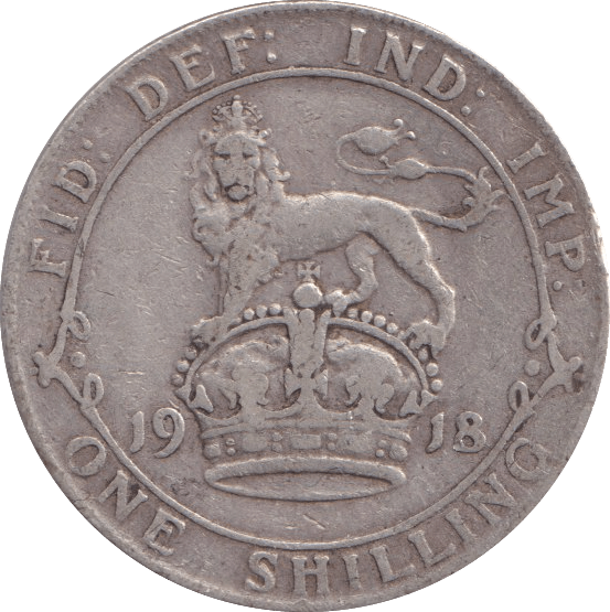 1918 SHILLING ( FINE ) - Shilling - Cambridgeshire Coins