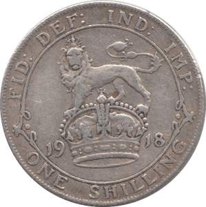 1918 SHILLING ( FINE ) - Shilling - Cambridgeshire Coins