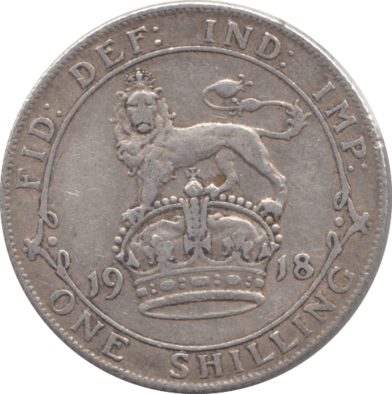 1918 SHILLING ( FINE ) - Shilling - Cambridgeshire Coins