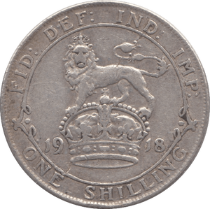 1918 SHILLING ( GVF ) - Shilling - Cambridgeshire Coins