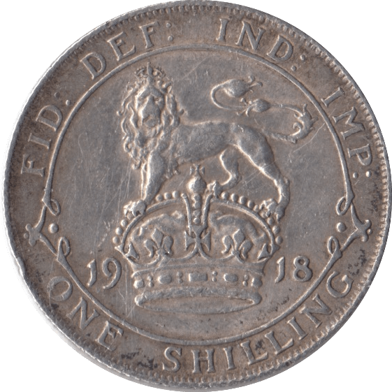 1918 SHILLING ( GVF ) - Shilling - Cambridgeshire Coins