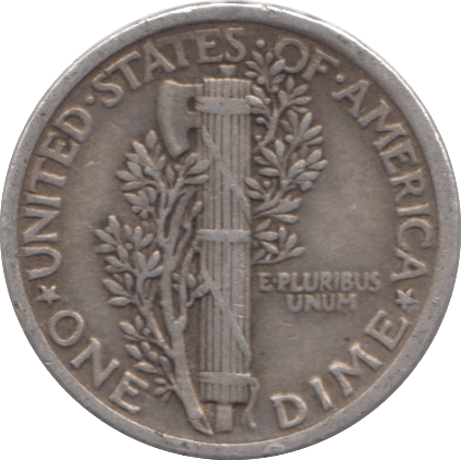 1918 SILVER 1 DIME USA - SILVER WORLD COINS - Cambridgeshire Coins