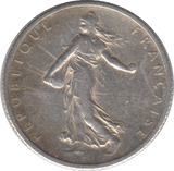 1918 SILVER 1 FRANC FRANCE - SILVER WORLD COINS - Cambridgeshire Coins