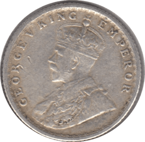 1918 SILVER 1/4 RUPEE INDIA - SILVER WORLD COINS - Cambridgeshire Coins