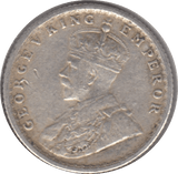 1918 SILVER 1/4 RUPEE INDIA - SILVER WORLD COINS - Cambridgeshire Coins