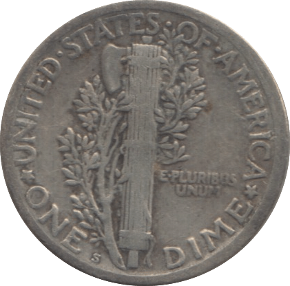 1918 SILVER DIME USA - WORLD SILVER COINS - Cambridgeshire Coins