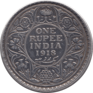 1918 SILVER EAST INDIA COMPANY ONE RUPEE - SILVER WORLD COINS - Cambridgeshire Coins