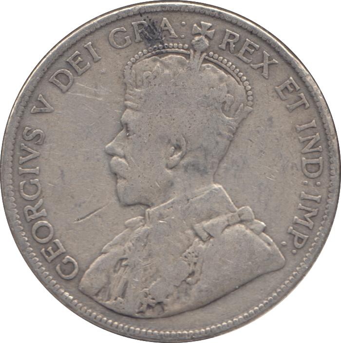 1918 SILVER FIFTY CENTS CANADA - WORLD SILVER COINS - Cambridgeshire Coins
