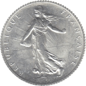 1918 SILVER ONE FRANC FRANCE - WORLD SILVER COINS - Cambridgeshire Coins