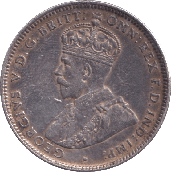 1918 SILVER ONE SHILLING AUSTRALIA - SILVER WORLD COINS - Cambridgeshire Coins